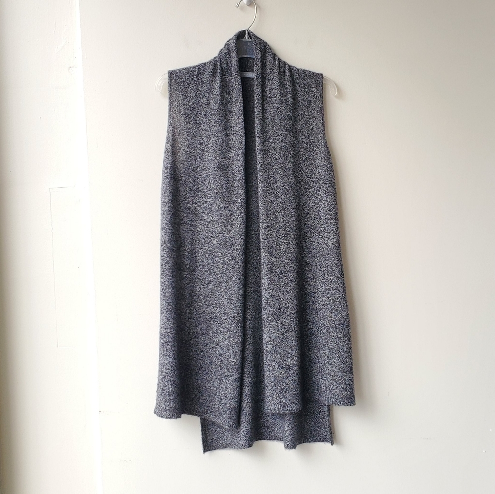 InCashmere Sleeveless Long Open Cardigan
